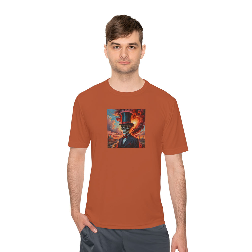 Blues Remain Graphic Tee — Surreal Top-Hat Skull Art Short-Sleeve Shirt