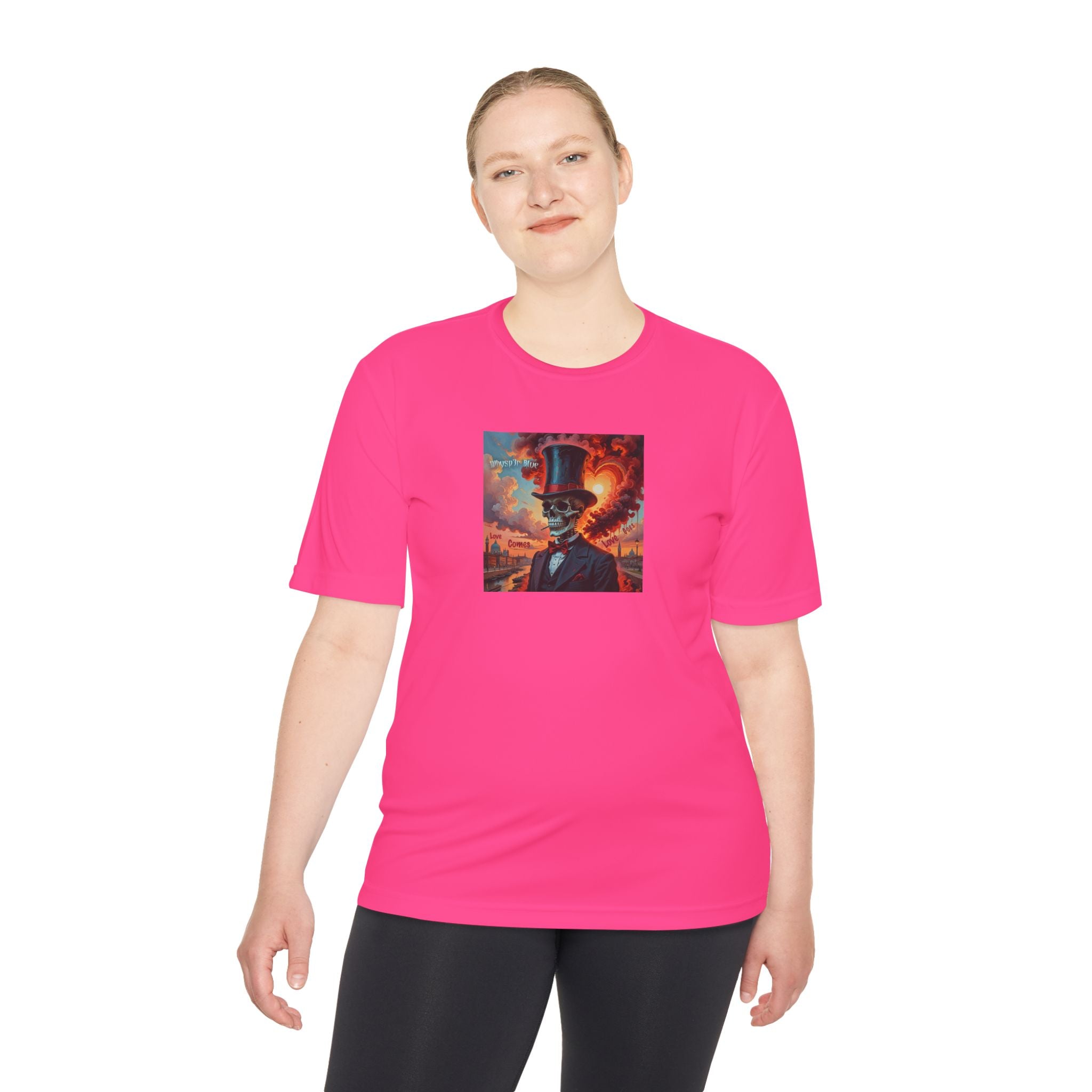 Blues Remain Graphic Tee — Surreal Top-Hat Skull Art Short-Sleeve Shirt
