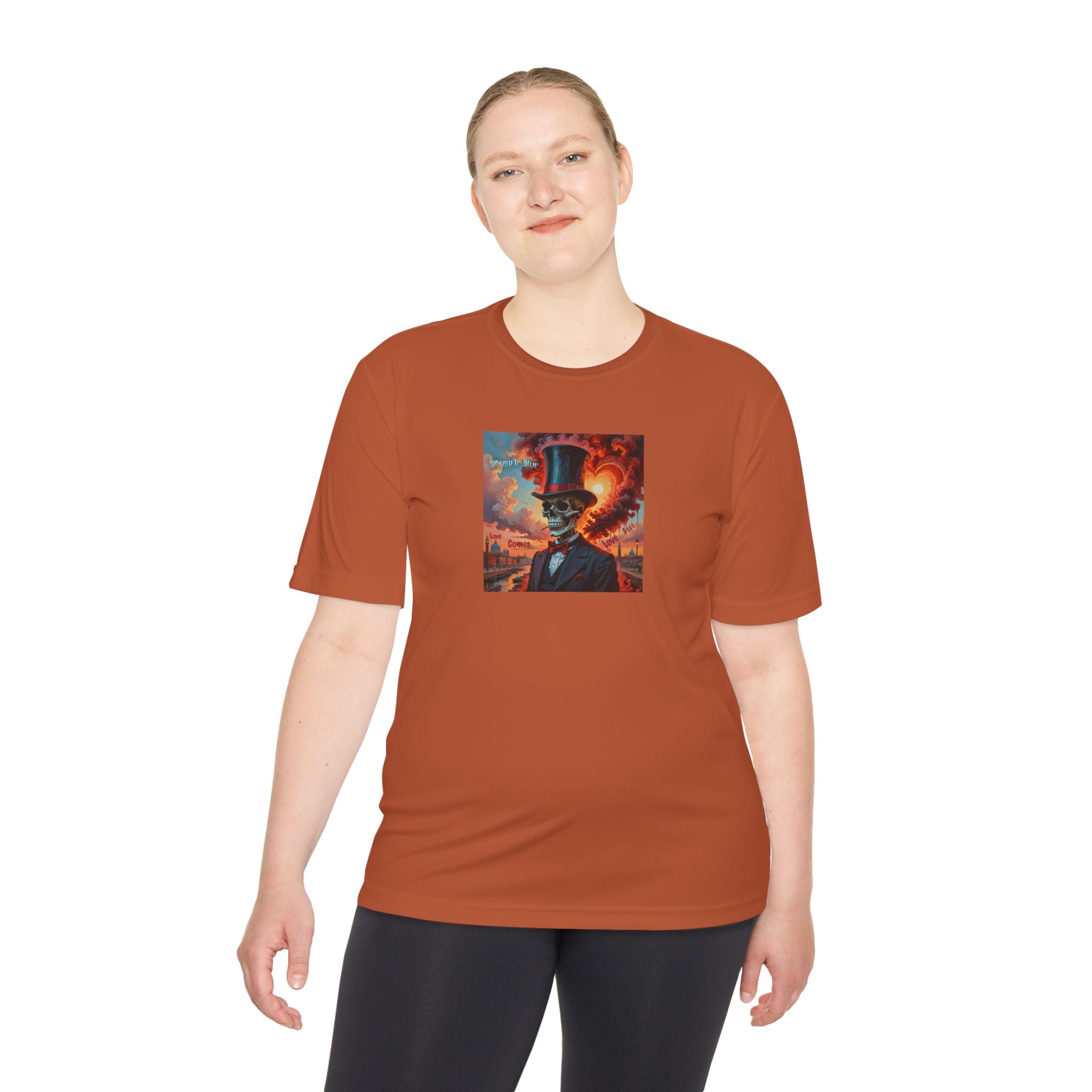 Blues Remain Graphic Tee — Surreal Top-Hat Skull Art Short-Sleeve Shirt