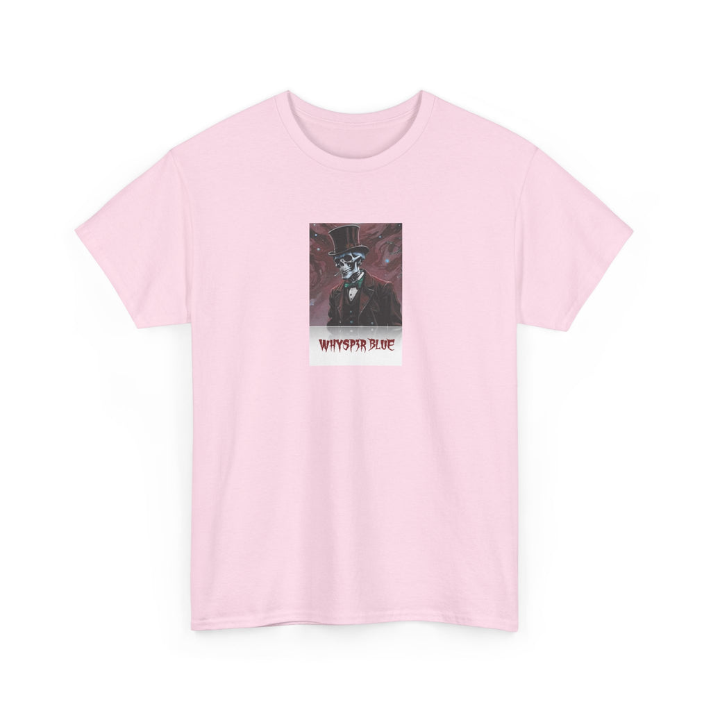 Skull Gentleman Tee — “Whysp3r Blue” Gothic Graphic T-Shirt