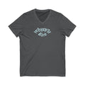 Skeleton Gentleman V-Neck Tee — Gothic Skull Top Hat Shirt