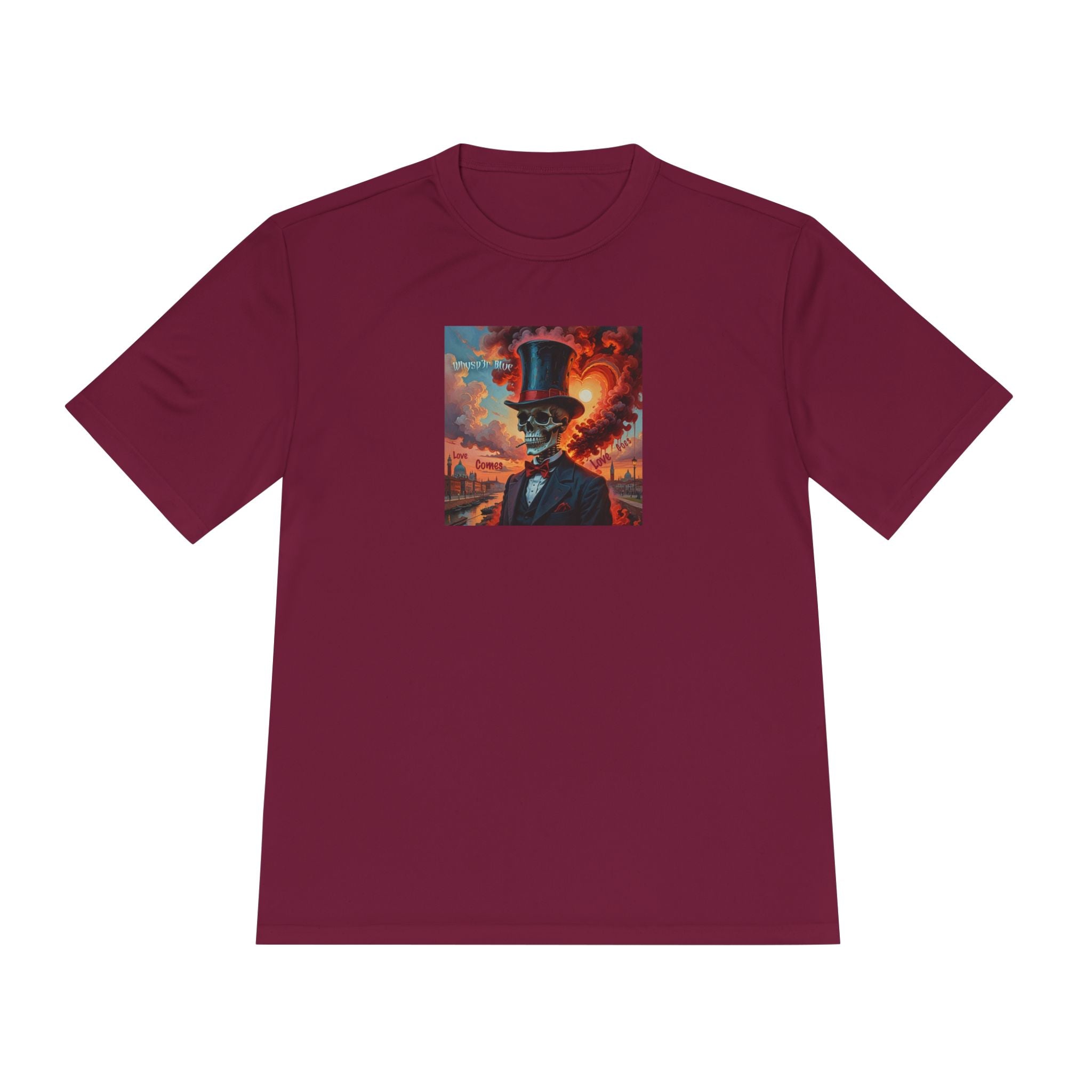 Blues Remain Graphic Tee — Surreal Top-Hat Skull Art Short-Sleeve Shirt