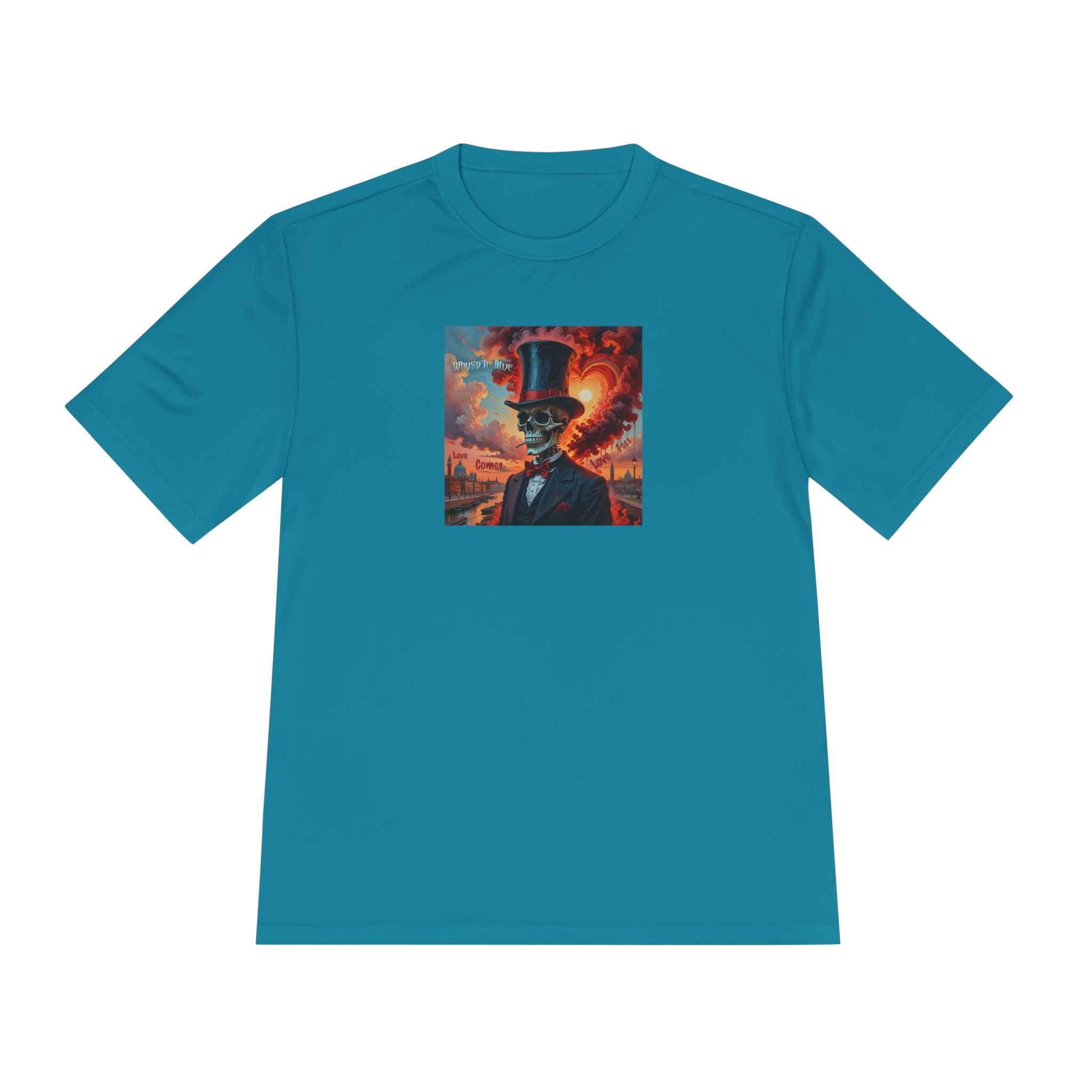 Blues Remain Graphic Tee — Surreal Top-Hat Skull Art Short-Sleeve Shirt