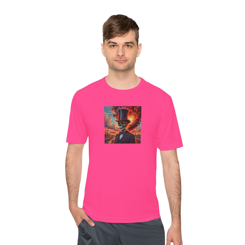Blues Remain Graphic Tee — Surreal Top-Hat Skull Art Short-Sleeve Shirt