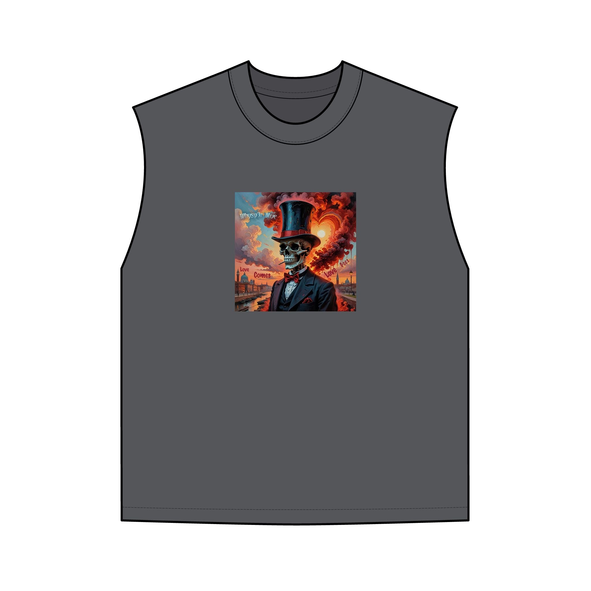 Whysp3r Blue Skull Tank Top — LCLG Skull  Muscle Tee "LIMITED TIME"